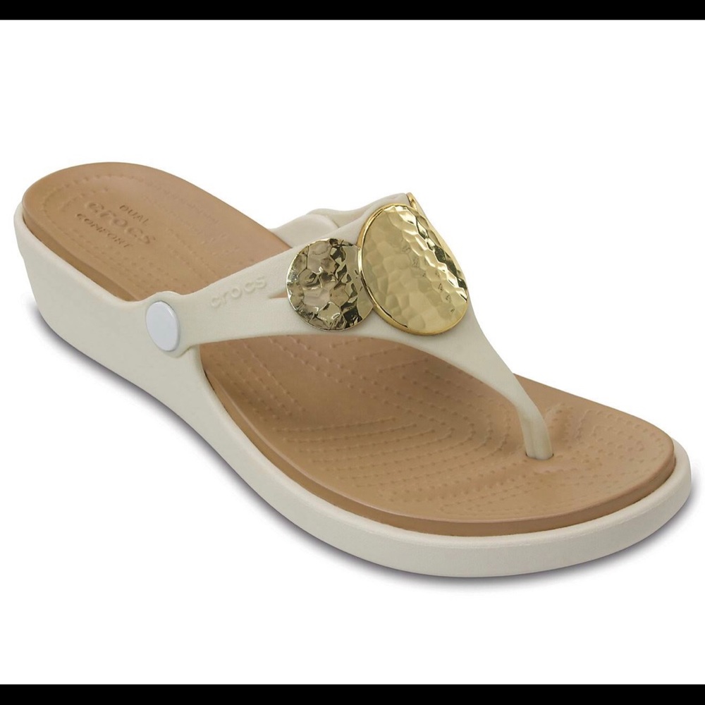 Sanrah Embellished Croc Wedge Sandal